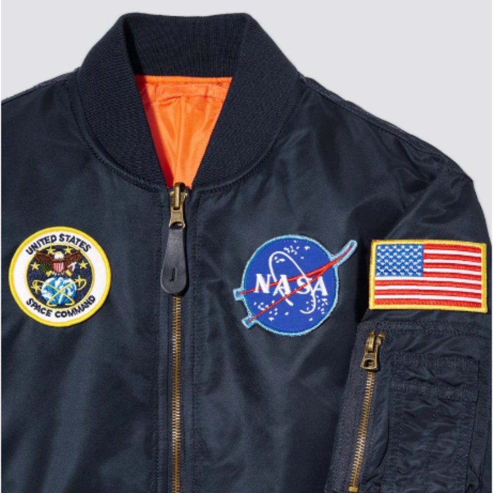 NASA Space Command Navy Bomber Jacket